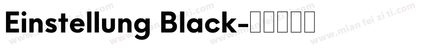 Einstellung Black字体转换